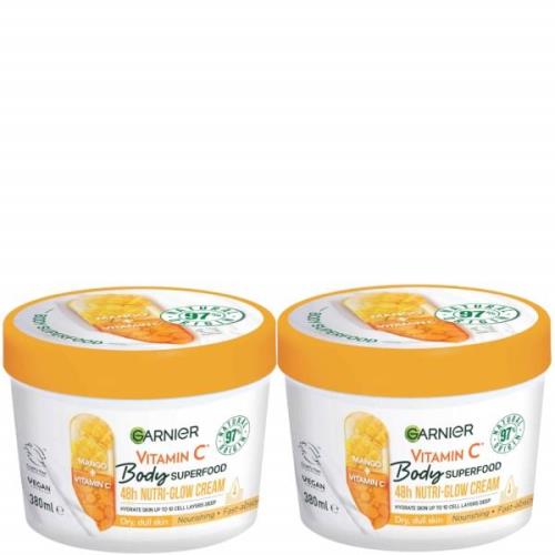 Garnier Body Superfood, Nourishing Body Cream Duos - Vitamin C and Man...