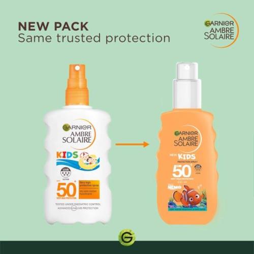 Garnier Ambre Solaire Kids' SPF50+ Water and Sand Resistant Sun Cream ...