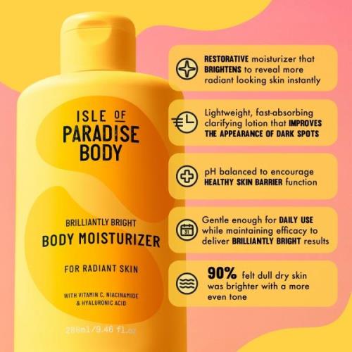 Isle of Paradise Exclusive Brilliantly Bright Body Moisturiser 250ml