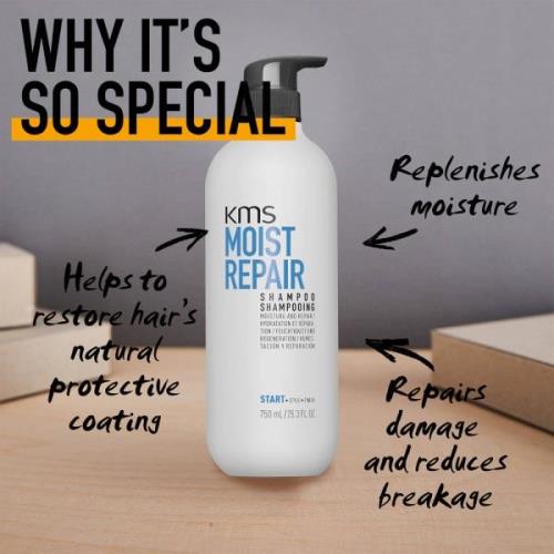 KMS Moist Repair Shampoo 750 ml