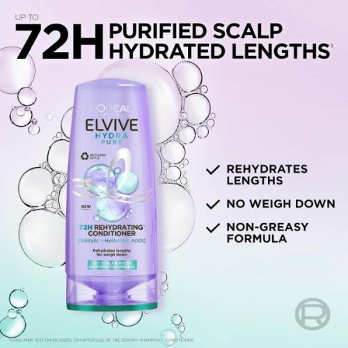 L'Oréal Paris Elvive Hydra Pure 72-Stunden Feuchtigkeitsspendende Spül...