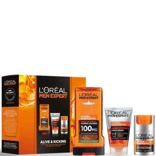 L'Oreal Paris Men Expert Alive and Kicking 3 Piece Gift Set for Him