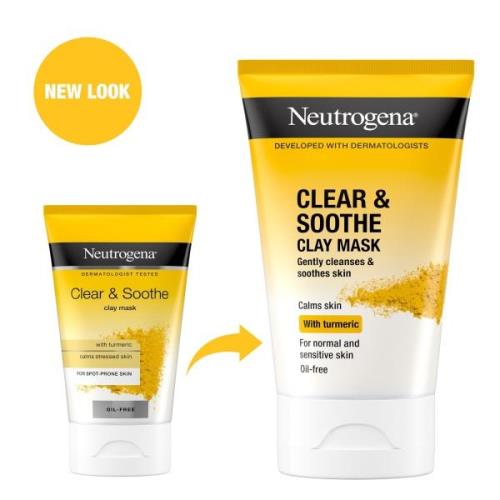 Neutrogena Clear and Soothe Gesichtsmaske mit Tonerde 50 ml