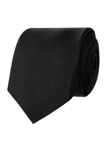 Blick Krawatte aus reiner Seide (7 cm) in Black, Größe One Size