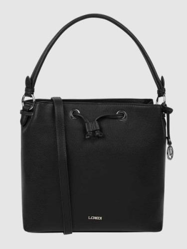 L.Credi Hobo Bag in Leder-Optik in Black, Größe 1