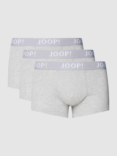 JOOP! Collection Trunks mit Label-Detail im 3er-Pack in Silber Melange...