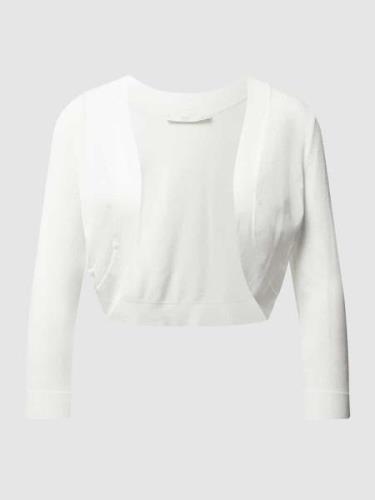 Jake*s Cocktail Bolero mit Schalkragen in Offwhite Melange, Größe 34