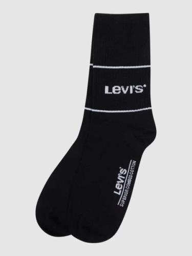 Levi's® Socken mit Label-Detail im 2er-Pack in Black, Größe 39-42