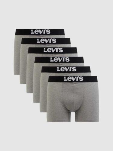 Levi's® Trunks mit Stretch-Anteil im 6er-Pack in Mittelgrau, Größe L