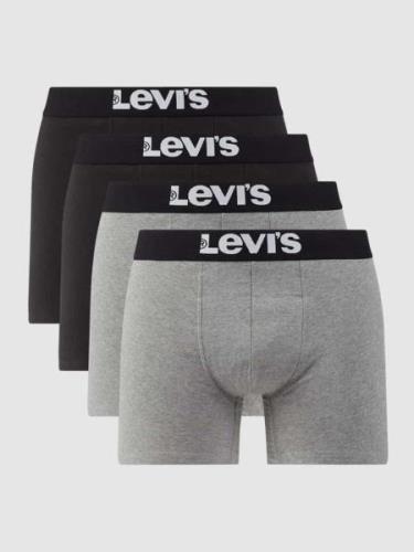 Levi's® Trunks mit Stretch-Anteil im 4er-Pack in Mittelgrau, Größe L