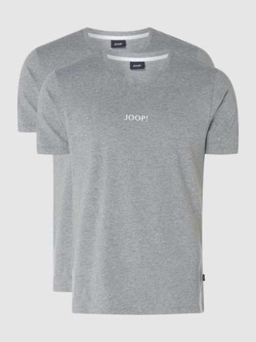 JOOP! Collection T-Shirt im 2er-Pack in Mittelgrau Melange, Größe S