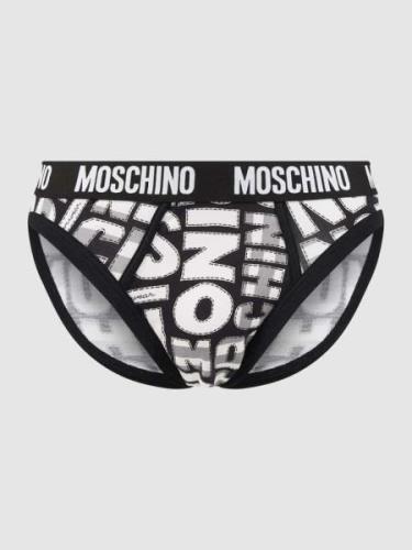 Moschino Swim + Underwear Slip mit Stretch-Anteil in Black, Größe M