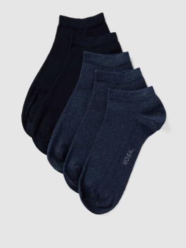 MCNEAL Sneakersocken mit Stretch-Anteil im 5er-Pack in Jeansblau Melan...