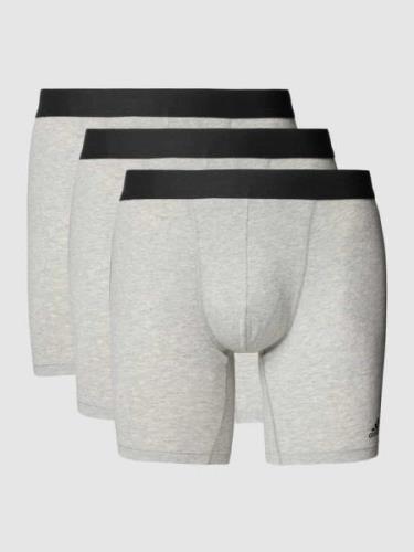 ADIDAS SPORTSWEAR Trunks mit Logo-Streifen im 3er-Pack in Mittelgrau, ...