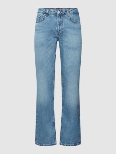 REVIEW Jeans mit 5-Pocket-Design in Blau, Größe 28/30