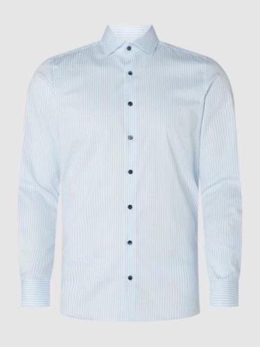 OLYMP Level Five Slim Fit Business-Hemd aus Twill in Bleu, Größe 38