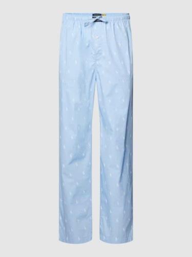 Polo Ralph Lauren Underwear Pyjama-Hose mit Allover-Logo Modell 'WOVEN...