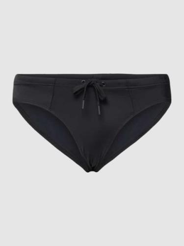 Karl Lagerfeld Beachwear Badehose mit Label-Print in Black, Größe S