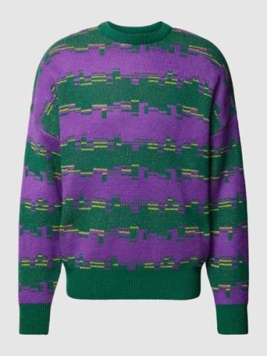 JAKE*S STUDIO MEN Strickpullover mit Allover-Muster in Bottle, Größe X...