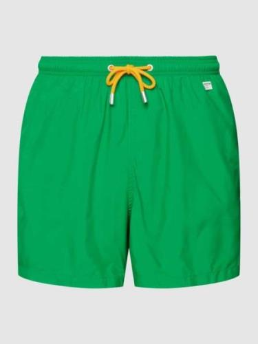 MC2 Saint Barth Badehose mit Label-Patch in Gruen, Größe S