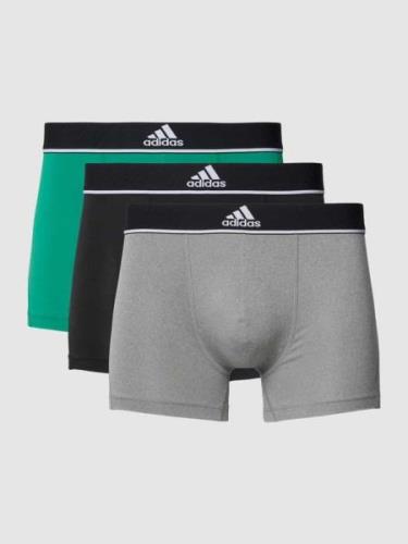 ADIDAS SPORTSWEAR Trunks mit elastischem Logo-Bund im 3er-Pack in Grue...