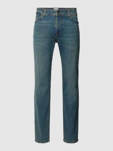 MCNEAL Slim Fit Jeans mit Knopf- und Reißverschluss in Ocean, Größe 31...
