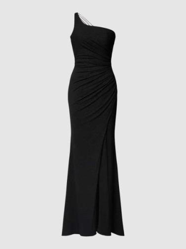Mascara Abendkleid mit One-Shoulder-Träger in Black, Größe 34