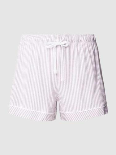 s.Oliver RED LABEL Pyjama-Shorts aus Baumwoll-Viskose-Mix mit Streifen...