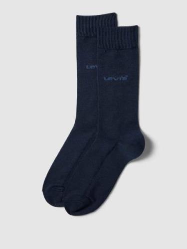 Levi's® Socken mit gerippten Abschlüssen in Dunkelblau, Größe 39-42