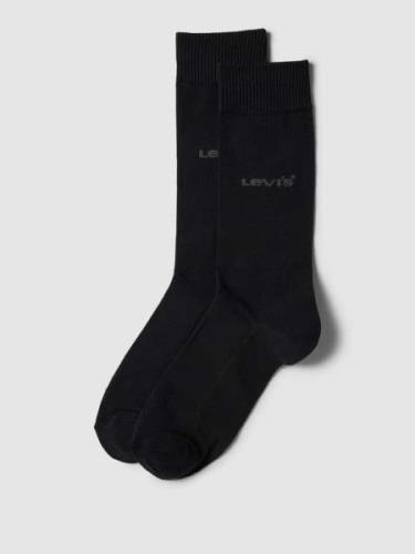 Levi's® Socken mit gerippten Abschlüssen in Black, Größe 39-42