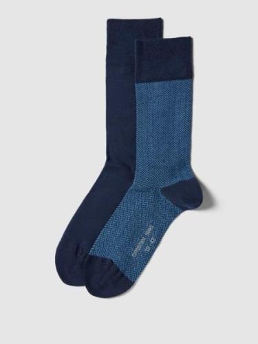 Christian Berg Men Socken im 2er-Pack mit Label-Detail in Dunkelblau, ...