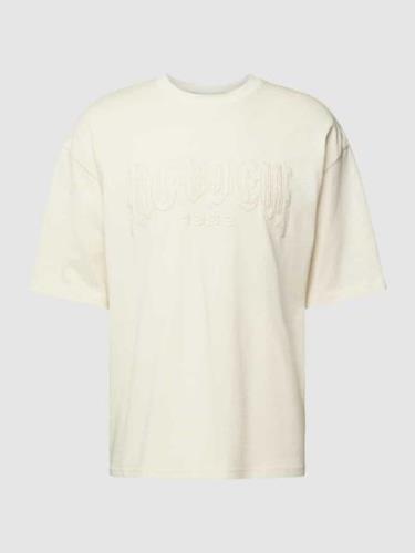 REVIEW Basic Oversized T-Shirt in Ecru, Größe XS