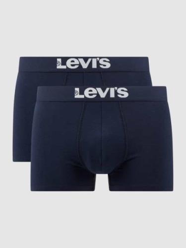 Levi's® Trunks mit Logo-Bund im 2er-Pack in Dunkelblau, Größe S