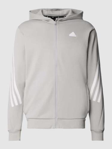 ADIDAS SPORTSWEAR Sweatjacke mit Kapuze in Hellgrau, Größe XL