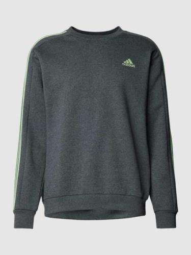 ADIDAS SPORTSWEAR Sweatshirt mit Label-Stitching in Anthrazit, Größe S