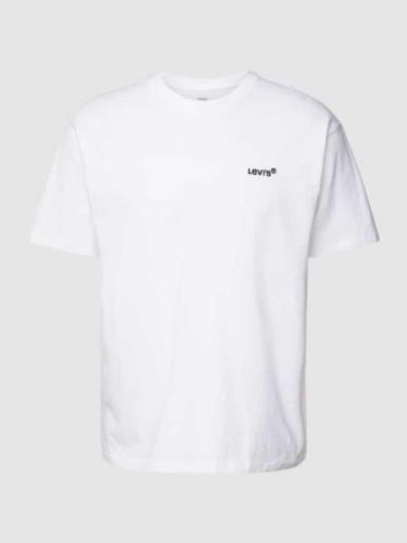 Levi's® T-Shirt mit Label-Stitching in Weiss, Größe M