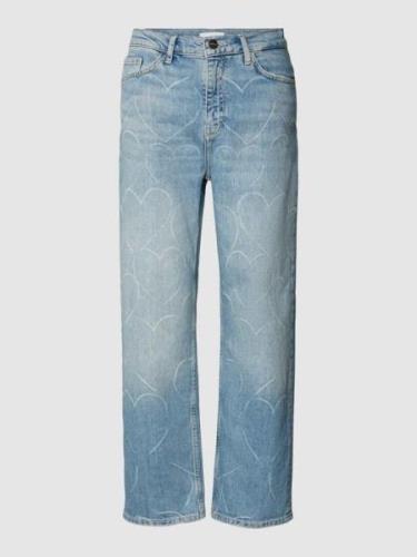 Rich & Royal Jeans mit Motiv-Print in Hellblau, Größe 27/32