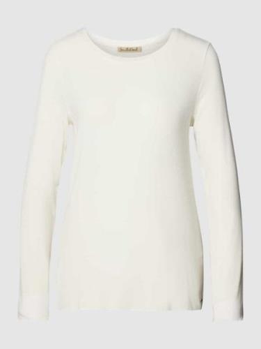 Smith and Soul Longsleeve mit Label-Detail in Offwhite, Größe S