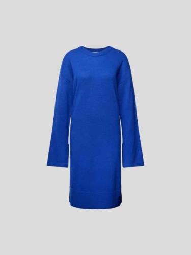 Designers Remix Knielanges Kleid in Strick-Optik in Blau, Größe 34