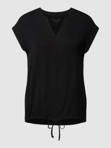 Christian Berg Woman T-Shirt mit Kappärmeln in Black, Größe 34