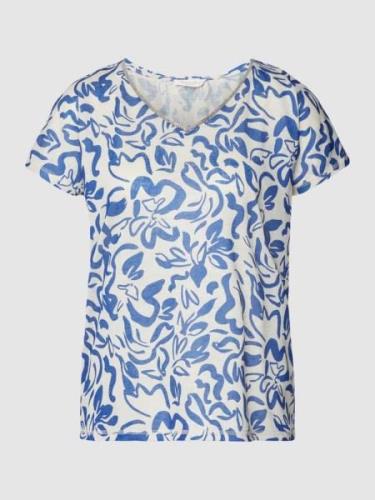 Christian Berg Woman T-Shirt mit Allover-Muster in Royal, Größe 34