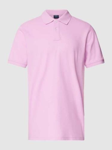 MCNEAL Poloshirt mit kurzer Knopfleiste in Rosa, Größe L