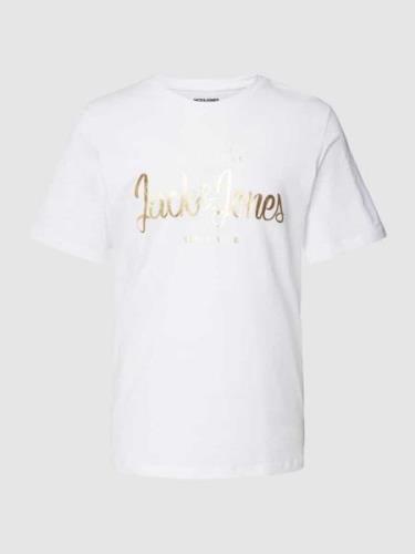 Jack & Jones Premium T-Shirt aus Baumwolle mit Label-Print - Exklusiv ...