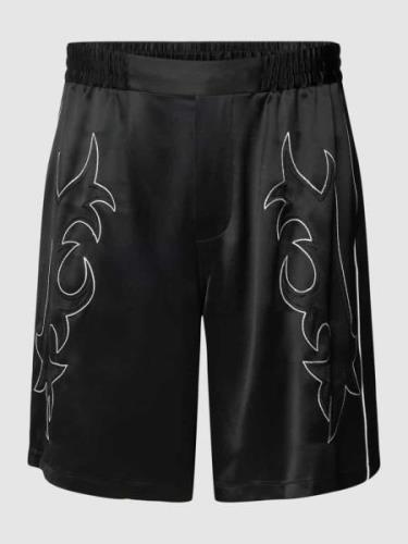 THE KOOPLES Shorts mit Ziernähten in Black, Größe S