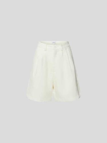 Anine Bing Shorts aus reinem Leinen in Offwhite, Größe 34