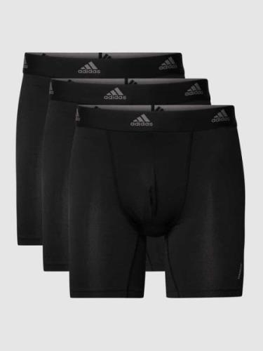 ADIDAS SPORTSWEAR Trunks mit Logo-Bund im 3er-Pack in Black, Größe S