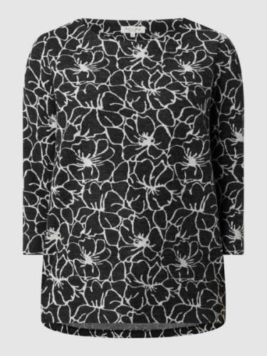 Christian Berg Woman Sweatshirt mit Allover-Muster in Black, Größe 34