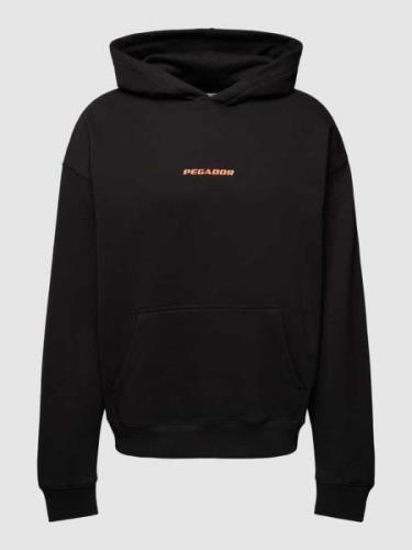 Pegador Oversized Hoodie mit Label-Print Modell 'COLNE' in Black, Größ...