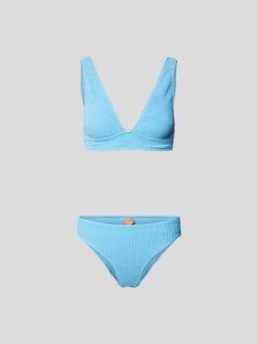 Sorbet Island Bikini in Bouclé-Optik in Hellblau, Größe One Size