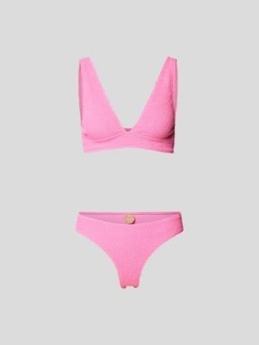 Sorbet Island Bikini in Bouclé-Optik in Pink, Größe One Size